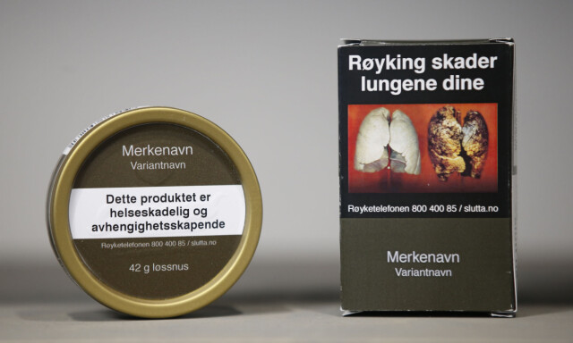 Gamle røykpakker og snusbokser er historie